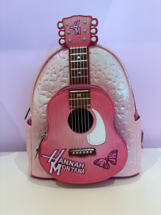 Loungefly Handbags - Loungefly Disney Hannah Montana Guitar Mini Backpack BNWT 🎸🎀